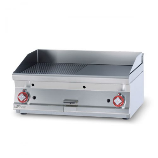  Πλατώ αερίου διπλό 1/2 λείο 1/2 ραβδωτό